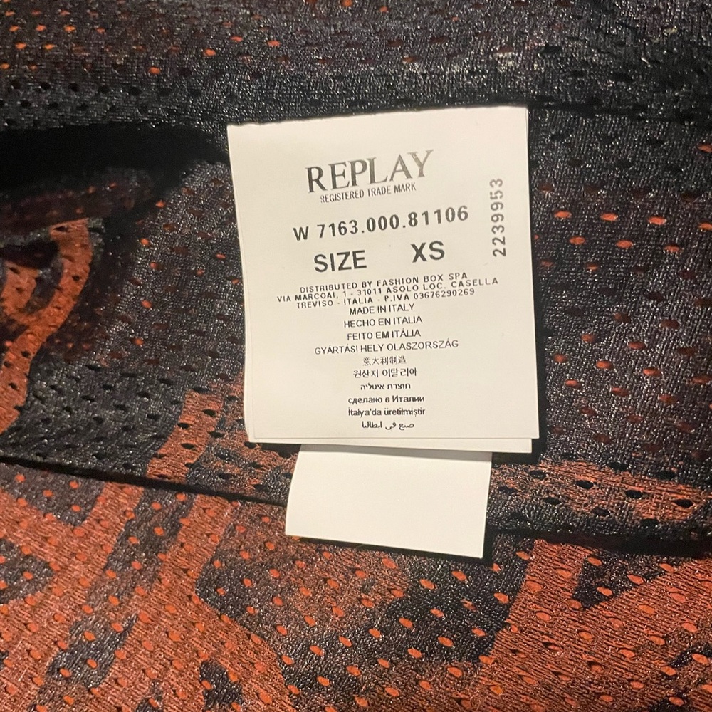 Replay biker leather jacket. NWT - Picture 5 of 12